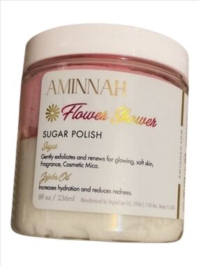AMINNAH Flower Shower Sugar Polish - Pink & White Exfoliant